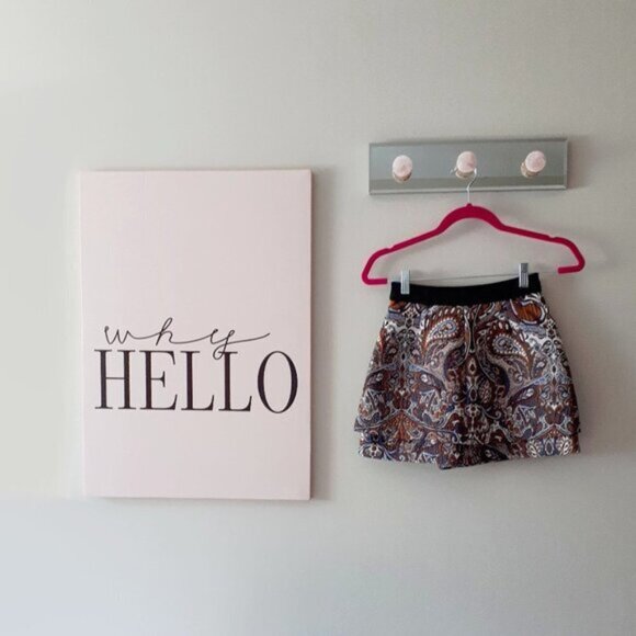 NWOT Maje floral paisley jacquard wrap overlay shorts XS - Picture 9 of 9